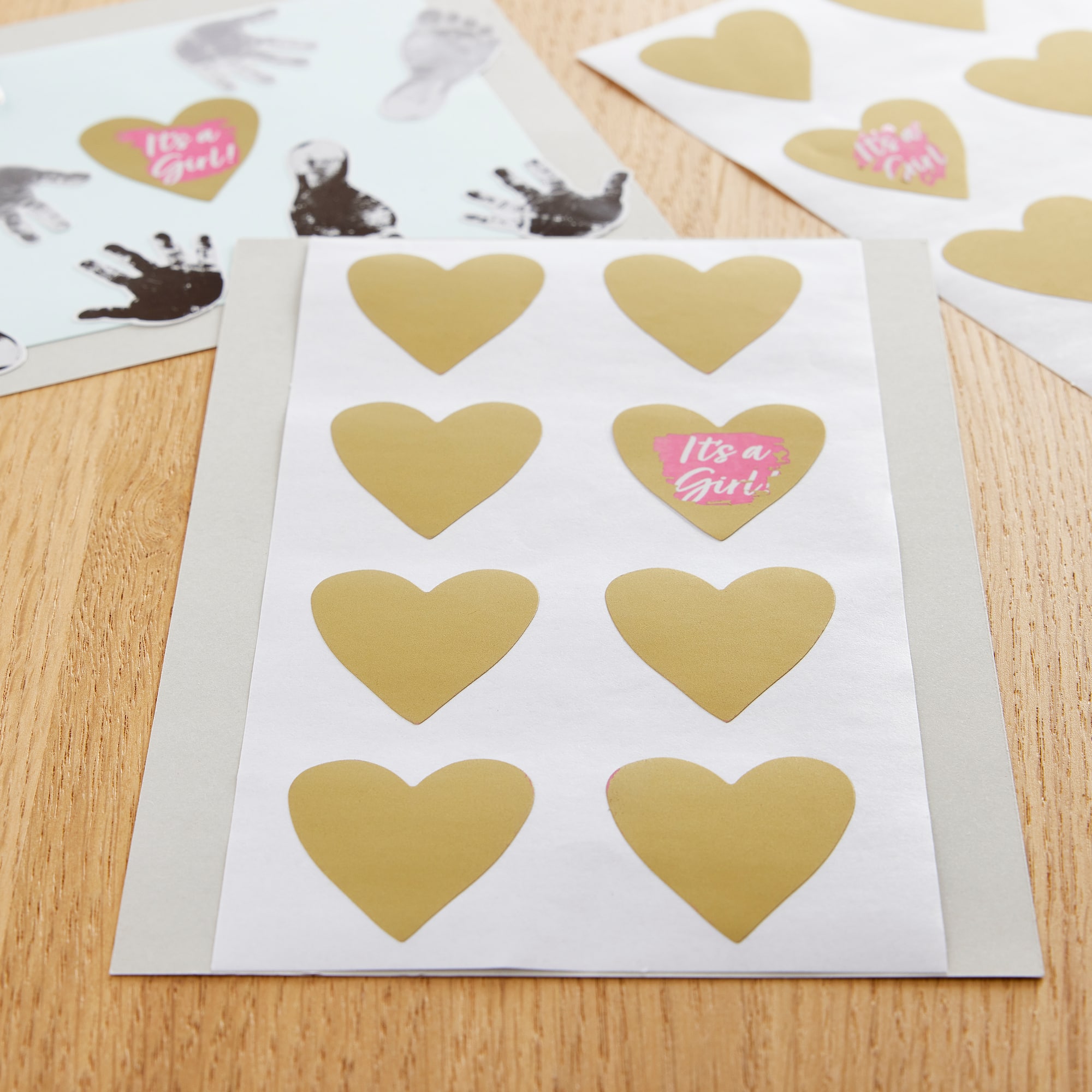 Scratch Heart Baby Girl Stickers by Recollections™